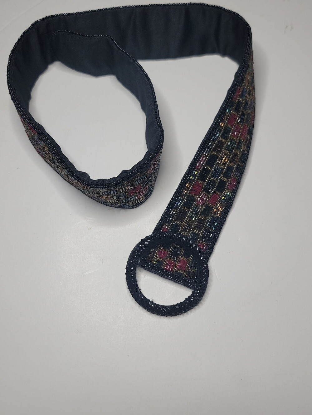 Vintage Beaded Belt 32"